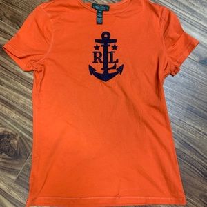 Lauren Ralph Lauren beaded anchor T-shirt, xs